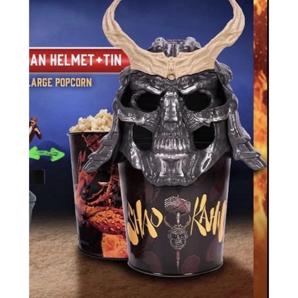 Mortal Kombat II 2 Shao Kahn Helmet Popcorn Bucket AMC sealed 2026 85oz Tin